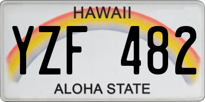 HI license plate YZF482