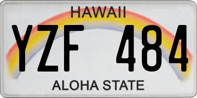 HI license plate YZF484