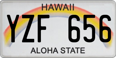 HI license plate YZF656