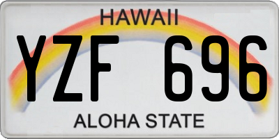 HI license plate YZF696