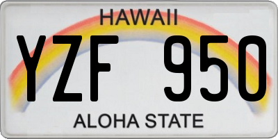 HI license plate YZF950
