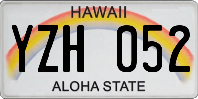 HI license plate YZH052