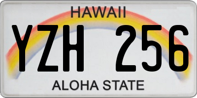 HI license plate YZH256