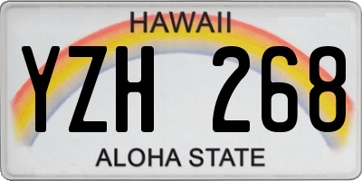 HI license plate YZH268