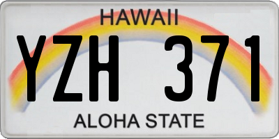 HI license plate YZH371