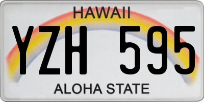 HI license plate YZH595