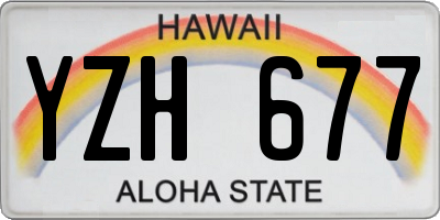 HI license plate YZH677