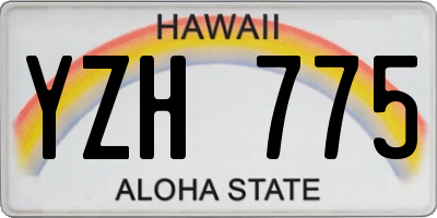 HI license plate YZH775