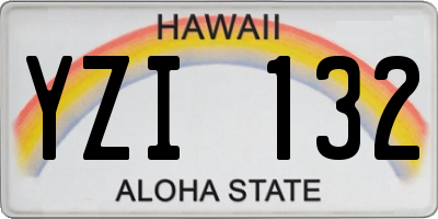 HI license plate YZI132