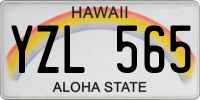 HI license plate YZL565