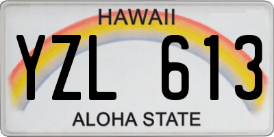 HI license plate YZL613