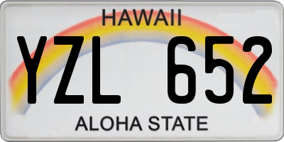 HI license plate YZL652
