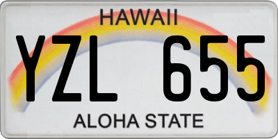 HI license plate YZL655