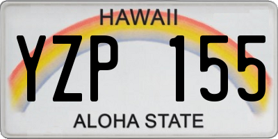 HI license plate YZP155