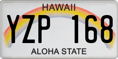 HI license plate YZP168