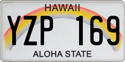 HI license plate YZP169