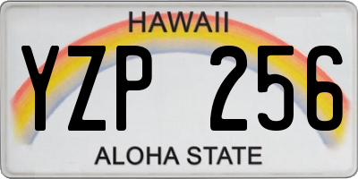HI license plate YZP256