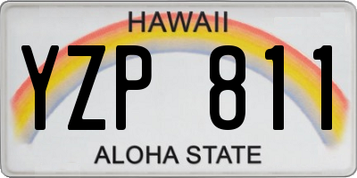 HI license plate YZP811