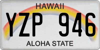 HI license plate YZP946