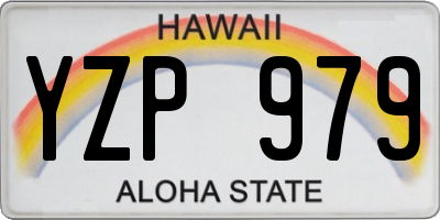 HI license plate YZP979