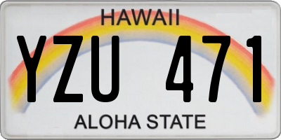 HI license plate YZU471