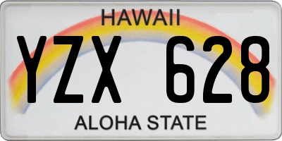 HI license plate YZX628