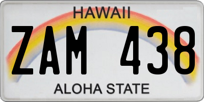 HI license plate ZAM438
