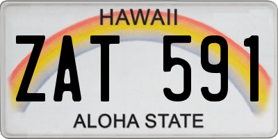 HI license plate ZAT591
