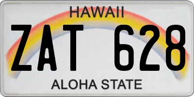 HI license plate ZAT628