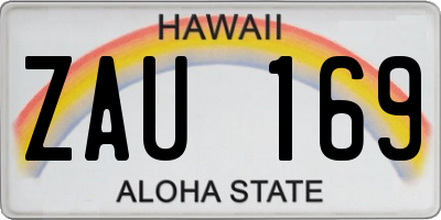 HI license plate ZAU169
