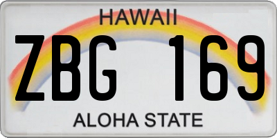 HI license plate ZBG169