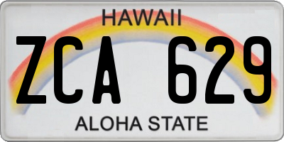 HI license plate ZCA629