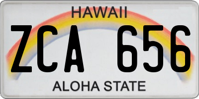 HI license plate ZCA656