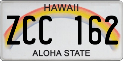 HI license plate ZCC162