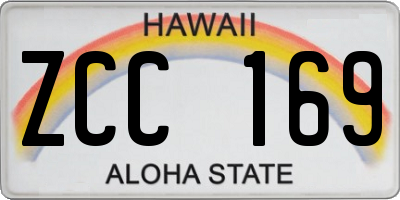 HI license plate ZCC169