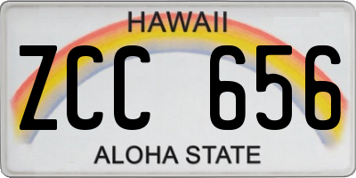 HI license plate ZCC656