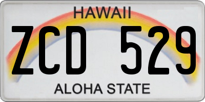 HI license plate ZCD529
