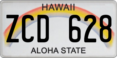 HI license plate ZCD628