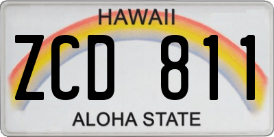 HI license plate ZCD811