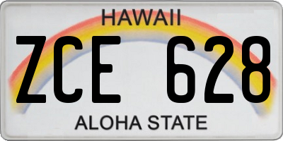 HI license plate ZCE628