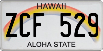 HI license plate ZCF529