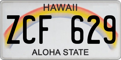 HI license plate ZCF629