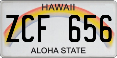 HI license plate ZCF656