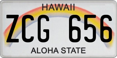 HI license plate ZCG656