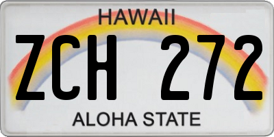 HI license plate ZCH272