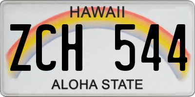 HI license plate ZCH544