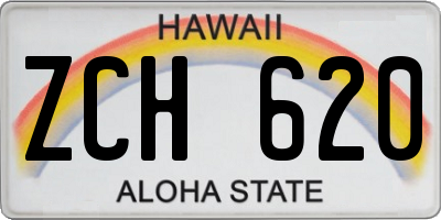 HI license plate ZCH620
