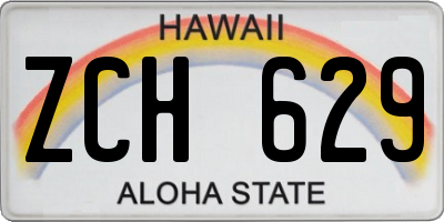 HI license plate ZCH629