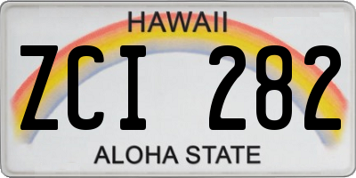 HI license plate ZCI282