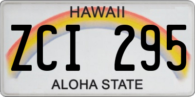 HI license plate ZCI295